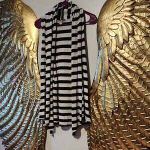 Ultra Flirt black and white Striped Cardigan